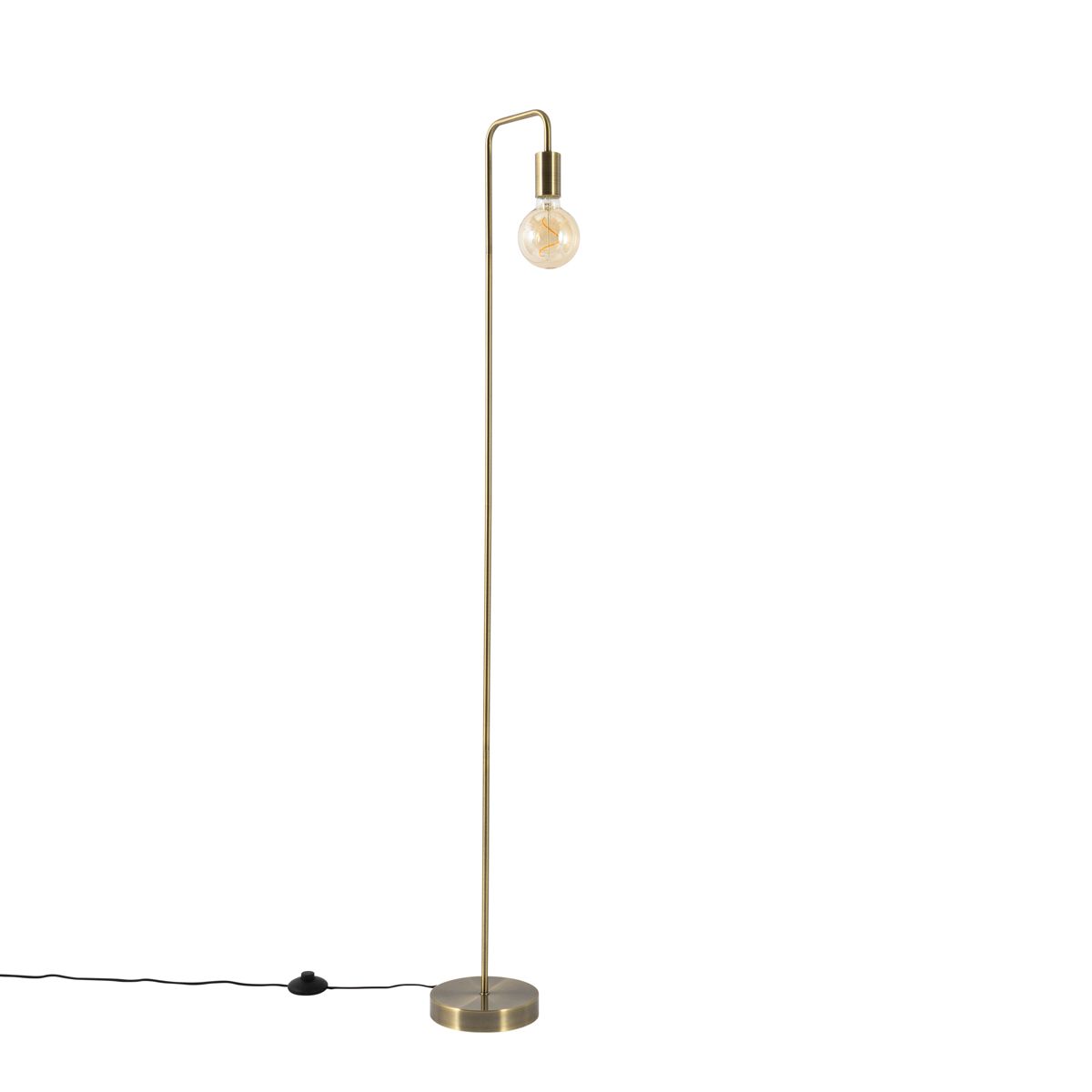 Moderne vloerlamp brons rond 145cm - Facil