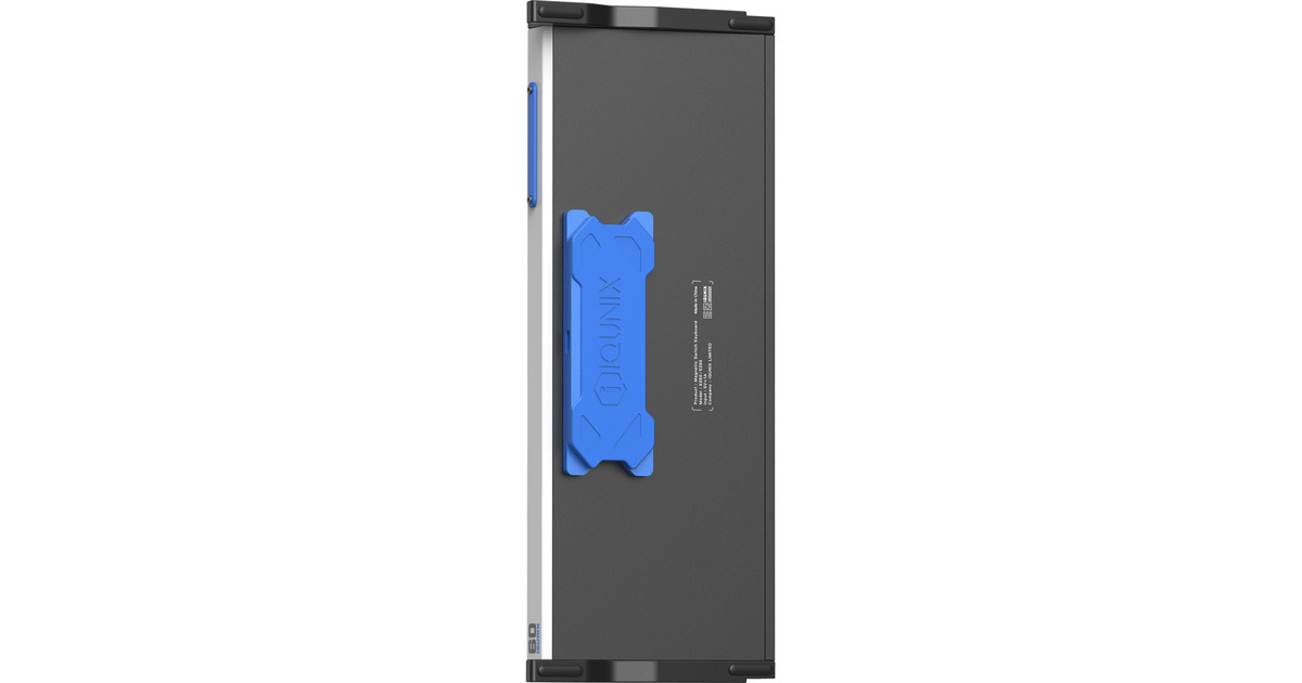 IqunixEZ60 Magnetic Switch Gaming HE Keyboard, gaming toetsenbord  (Zwart/blauw, US lay-out, US-International, Gateron Magnetic Jade Pro, 60%, RGB, Double Shot PBT Keycaps)