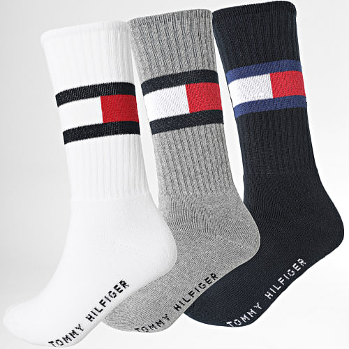 Lot De 3 Paires De Chaussettes 701219558 Blanc Bleu Marine Gris Chiné