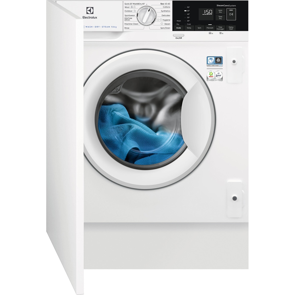 Electrolux Vask/tørk EW7WB764T4 (Hvit)