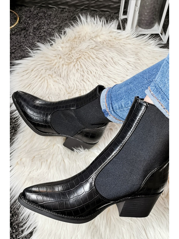 Bottines croco Jenna