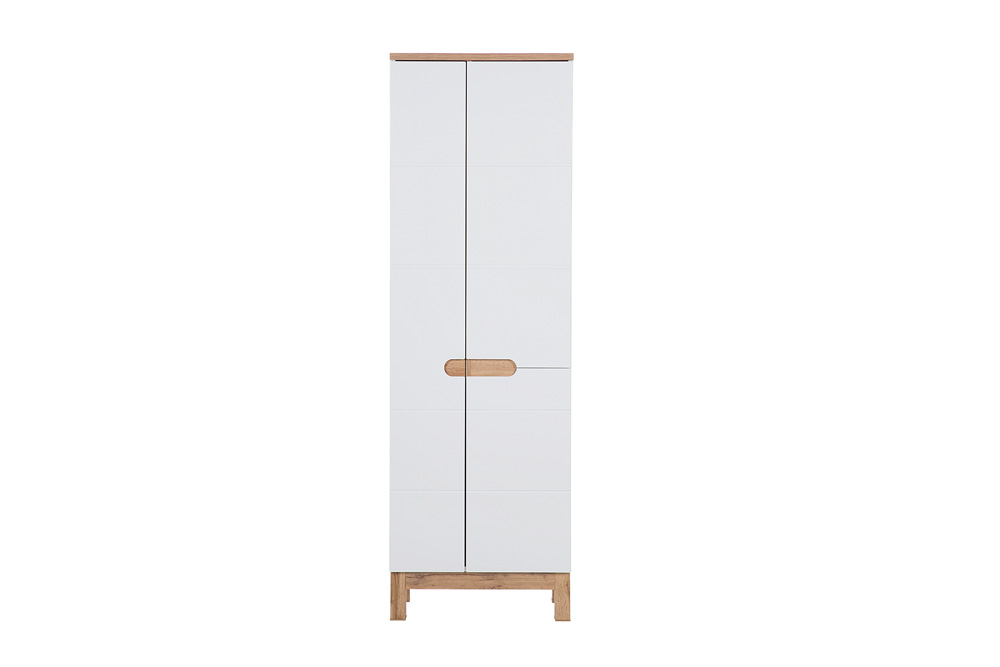 Comad Bali White 900 FSC hoge kast 187x60cm eiken/wit