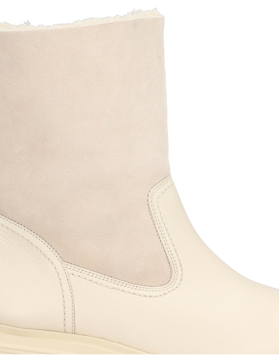 Lederkombination Boot