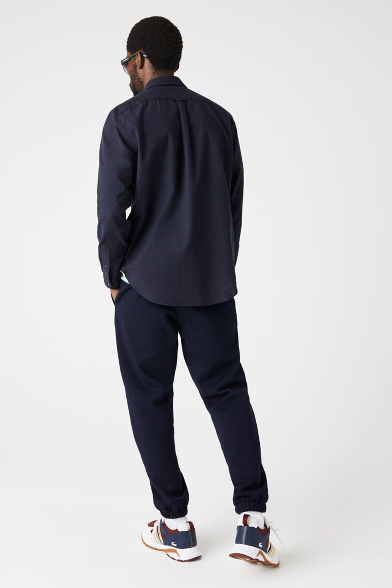 Camisa escura de botões - Azul marinho