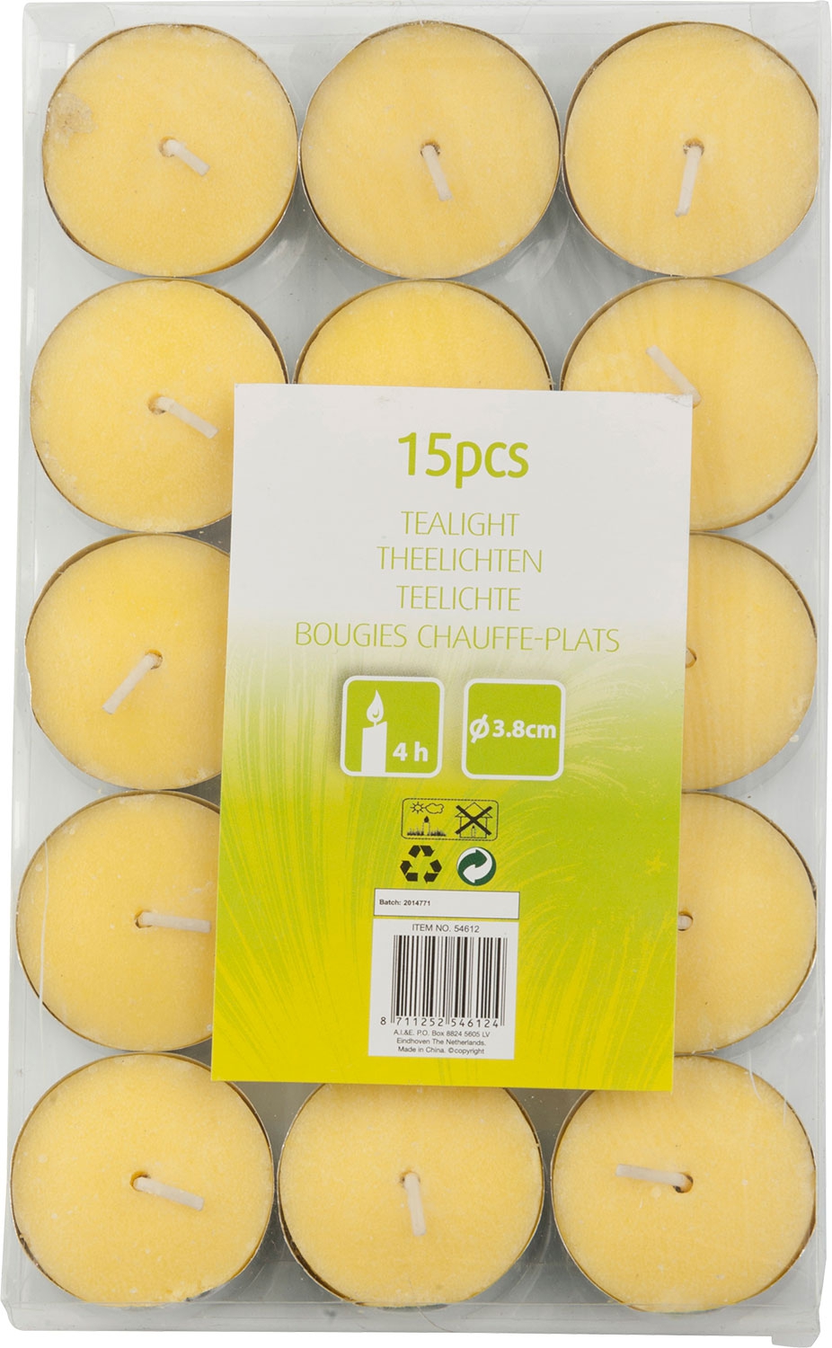 Edco Citronella Teelichter 15 Stück