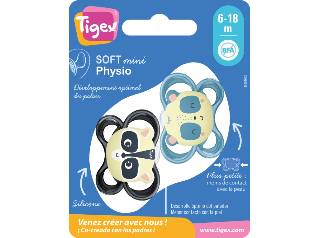 PACK 2 CHUCHAS  6M TIGEX SILICONE NOITE