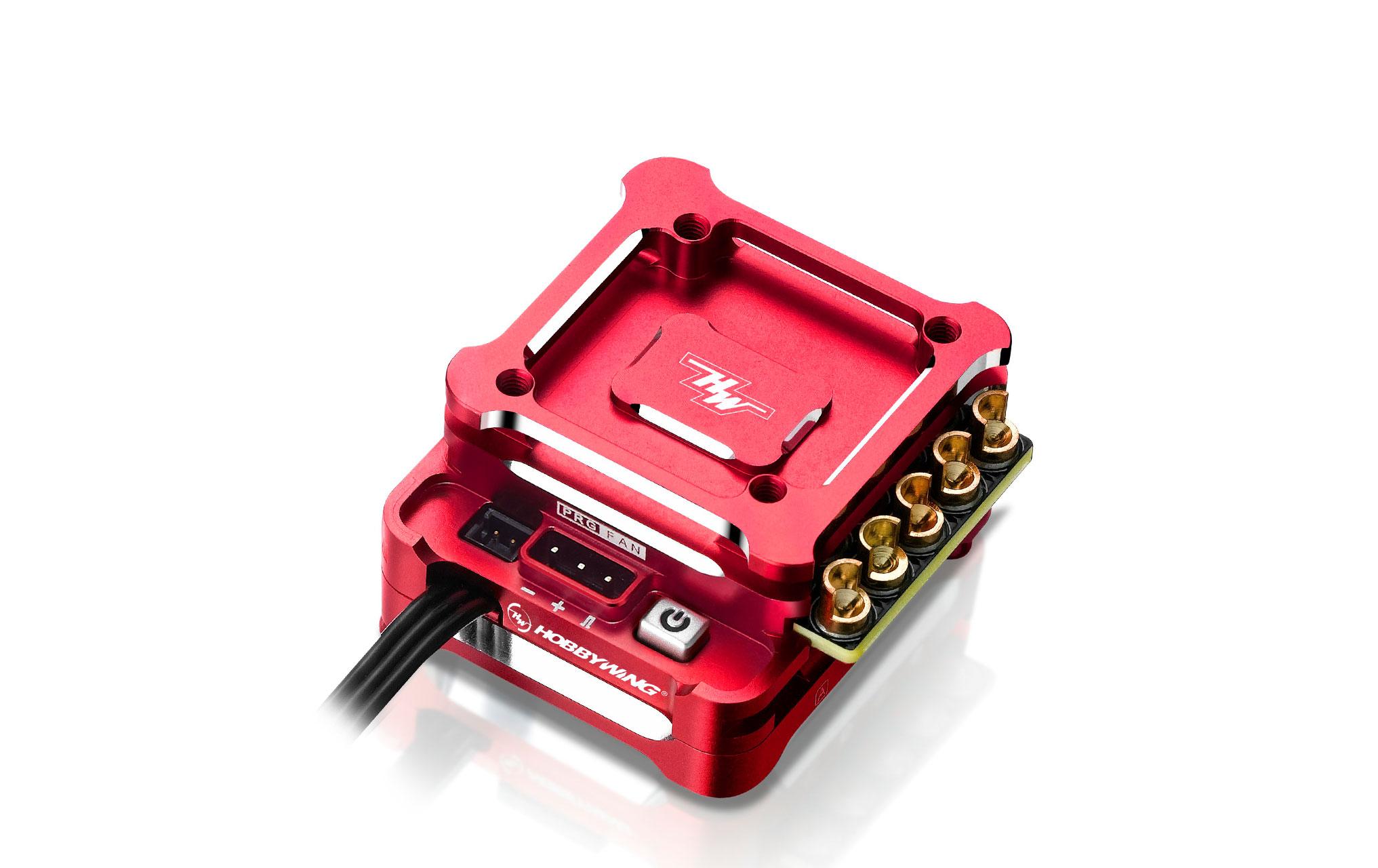 Brushless Regler Xerun XD10 Pro, Drift, Rot, 100A, 2S<br>Brushless ESC für Drifter im Massstab 1:10