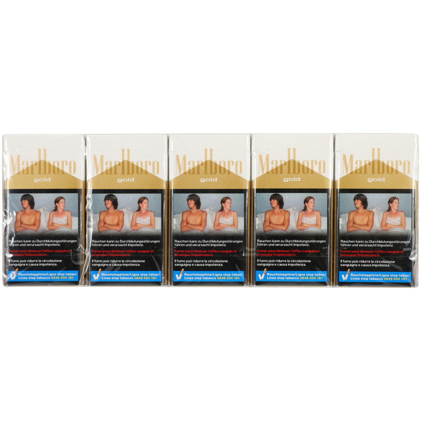 Marlboro Zigaretten Gold 100's Box Stange