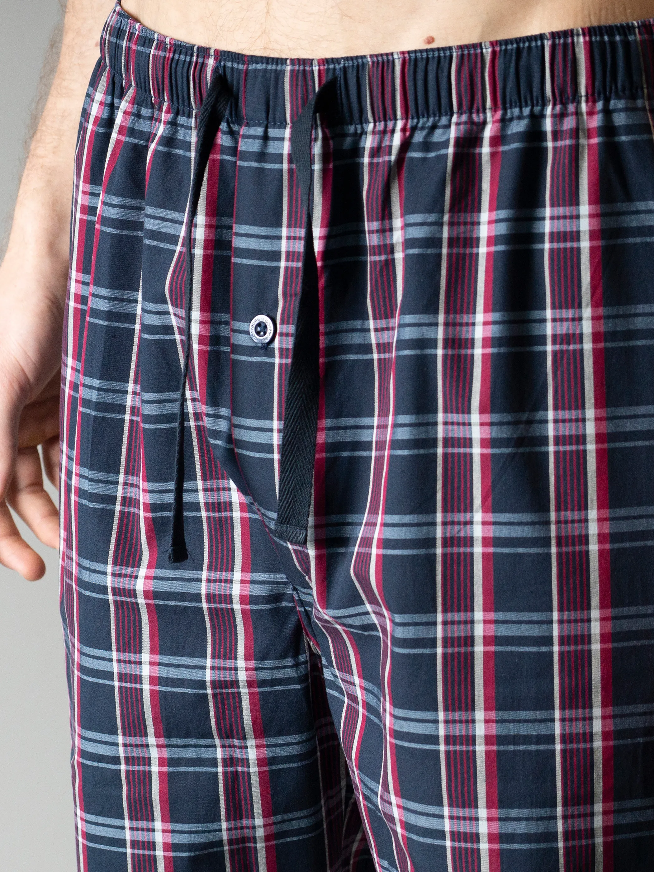 Herren Pyjamahose mit Karos