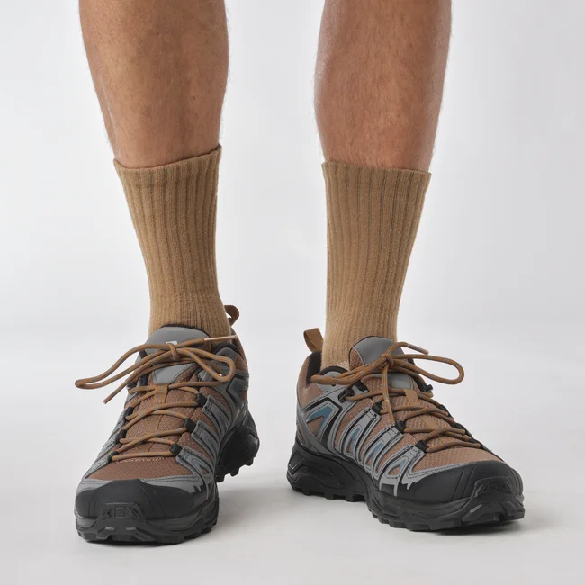 X ULTRA PIONEER  Hiking-Halbschuhe Herren Toffee/QuietShade/MallardBlue