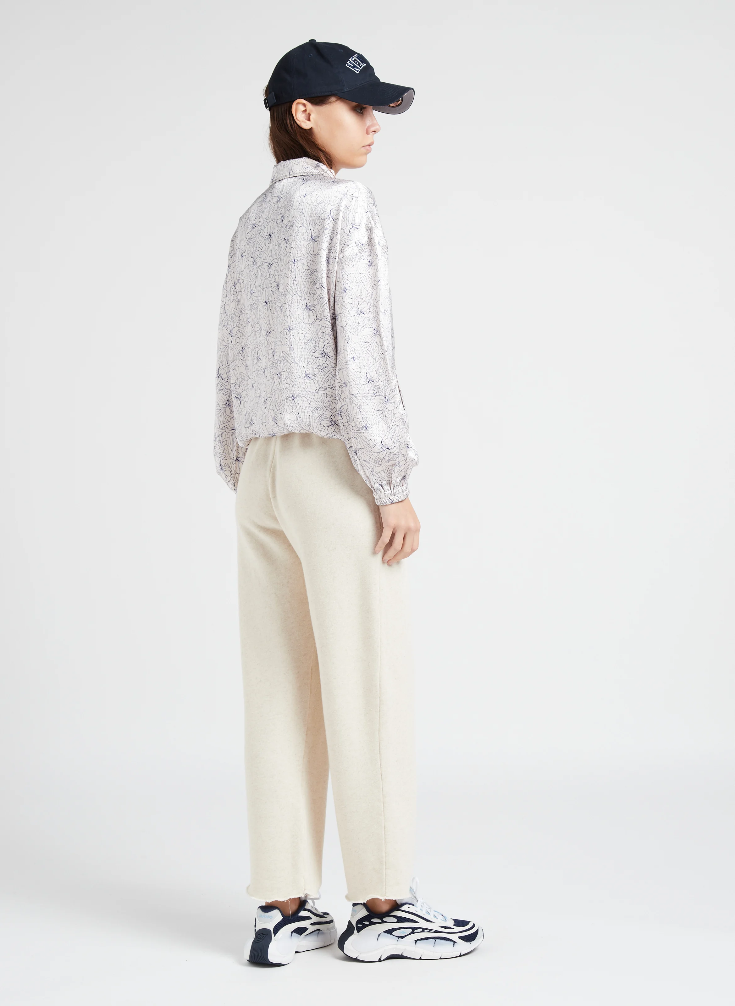 ITONAY - Jogging en coton bio mélangé| Beige