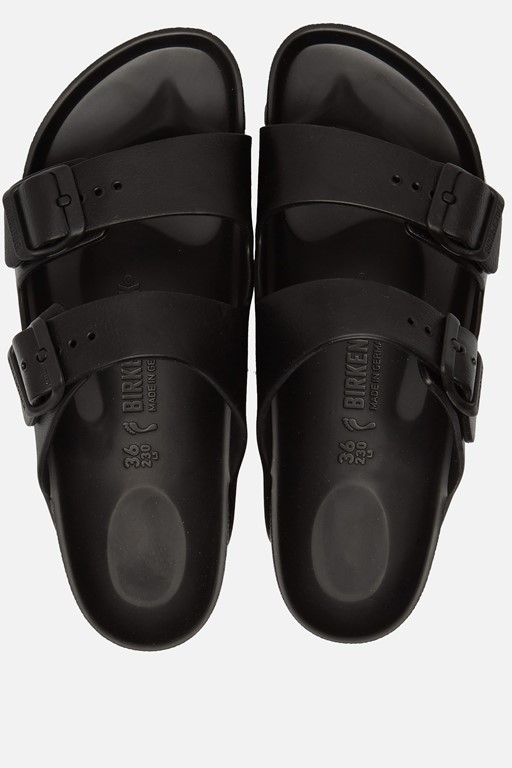 Birkenstock Arizona Slippers zwart Rubber