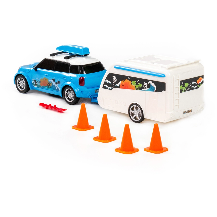 POLESIE® PKW Cruise mit Wohnwagen, Tray