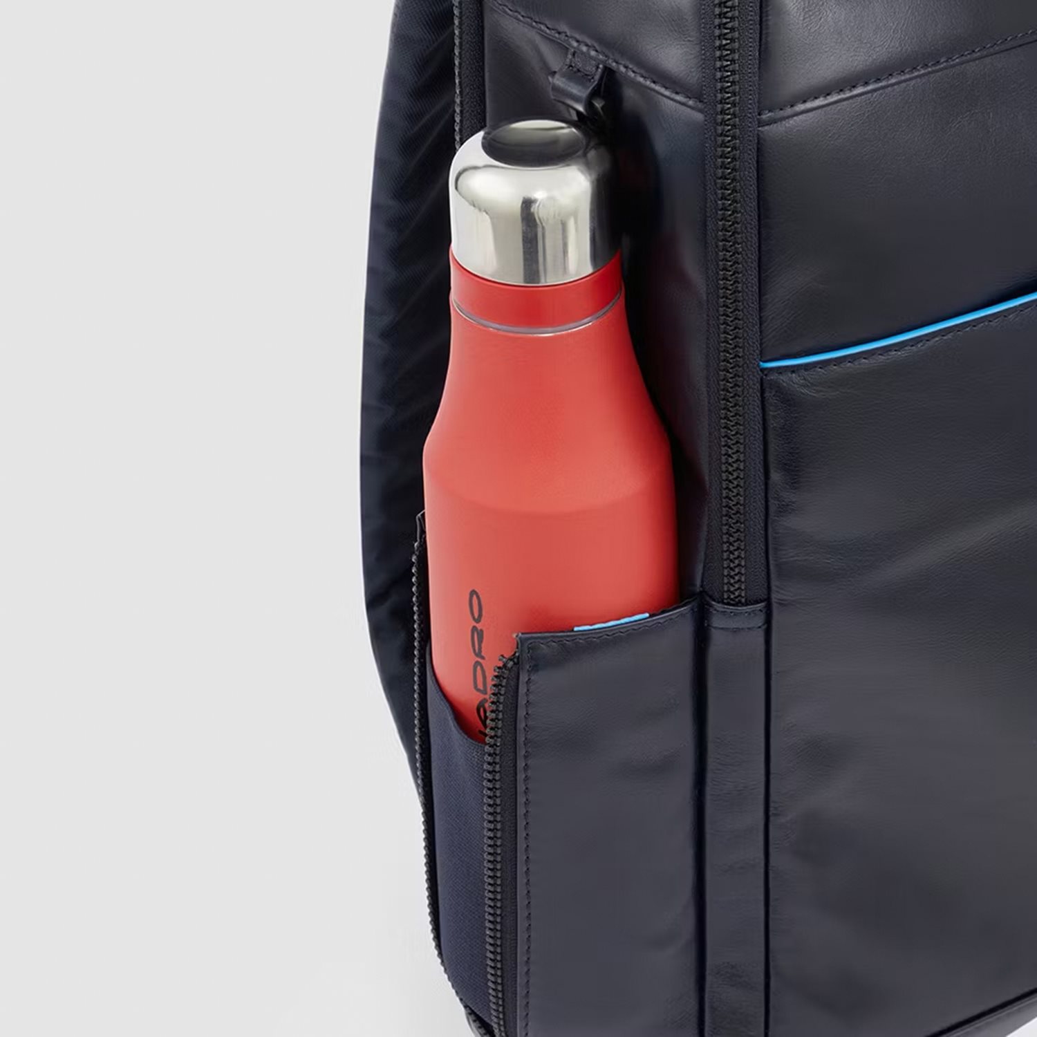 Piquadro Blue Square Computer Backpack Plain With iPad Pro brown