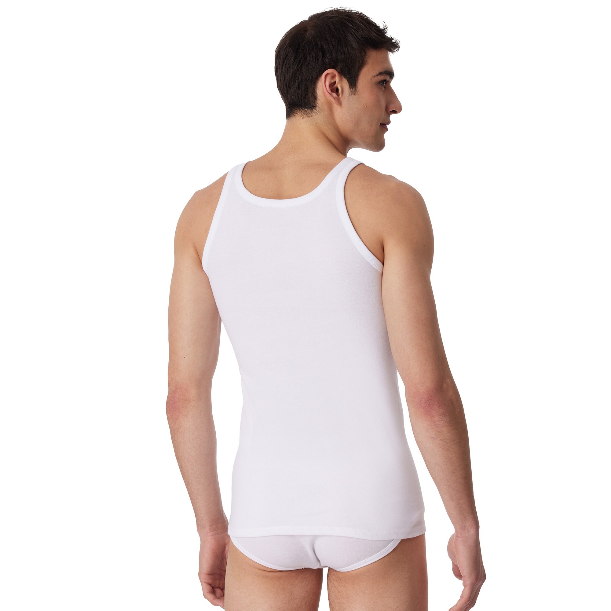 ESSENTIALS Herren Unterhemd Weiß