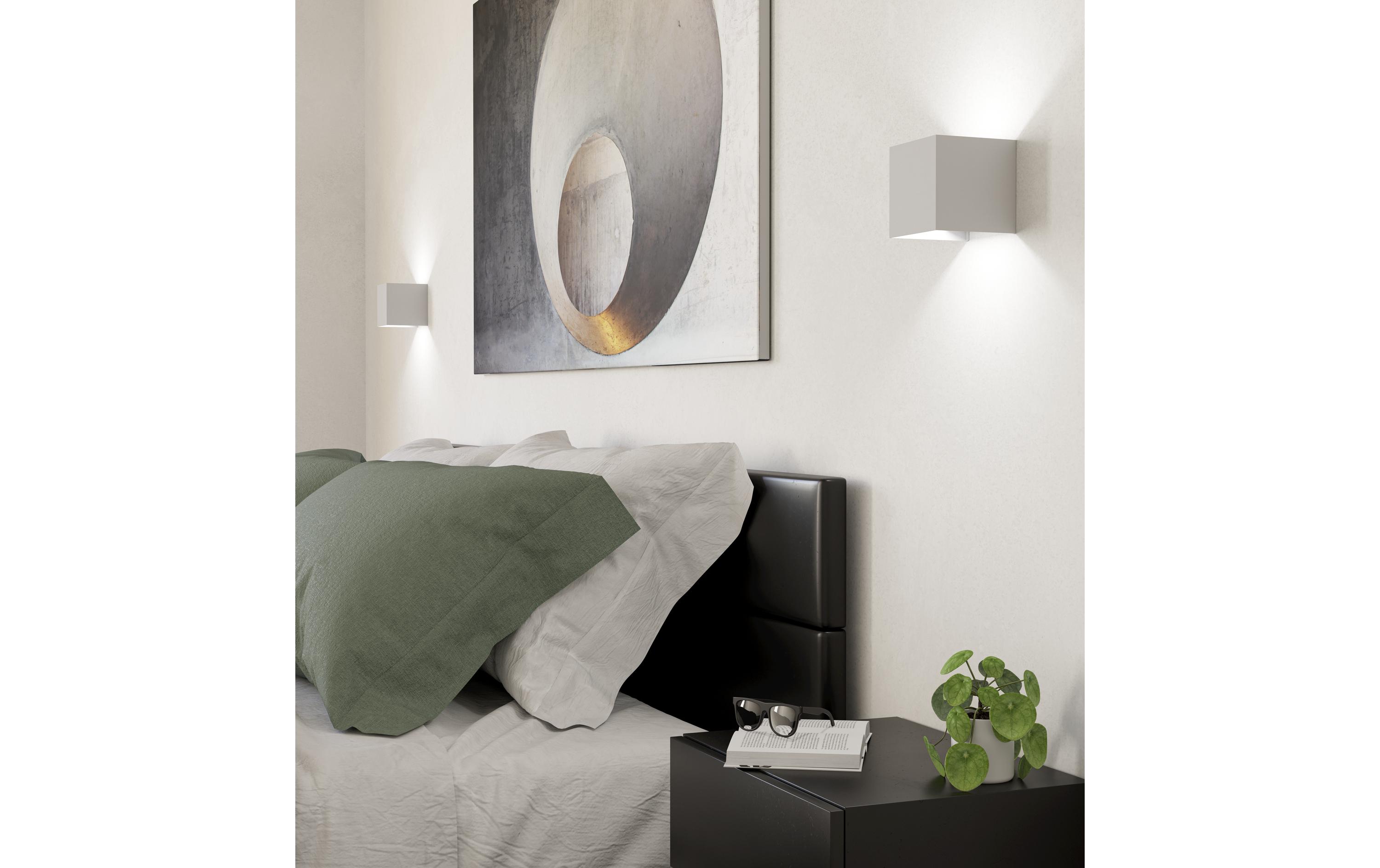Wand-/Deckenleuchte VALMONTONE Weiss LED 2 x 1.5W 3000KModerne LED Wand-/Deckenleuchte mit energieeffizienter Beleuchtung