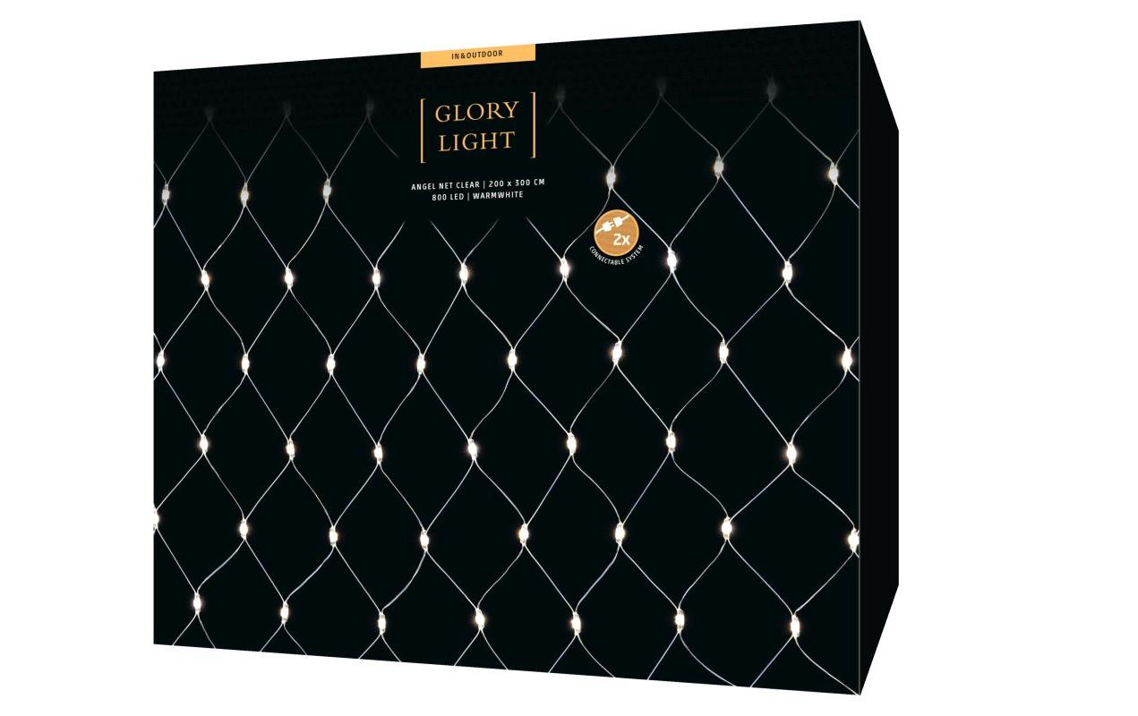 LED-Lichternetz Angel 800 LED, Transparent<br>LED Weihnachtsdekoration für den Innen- und Aussenbereich