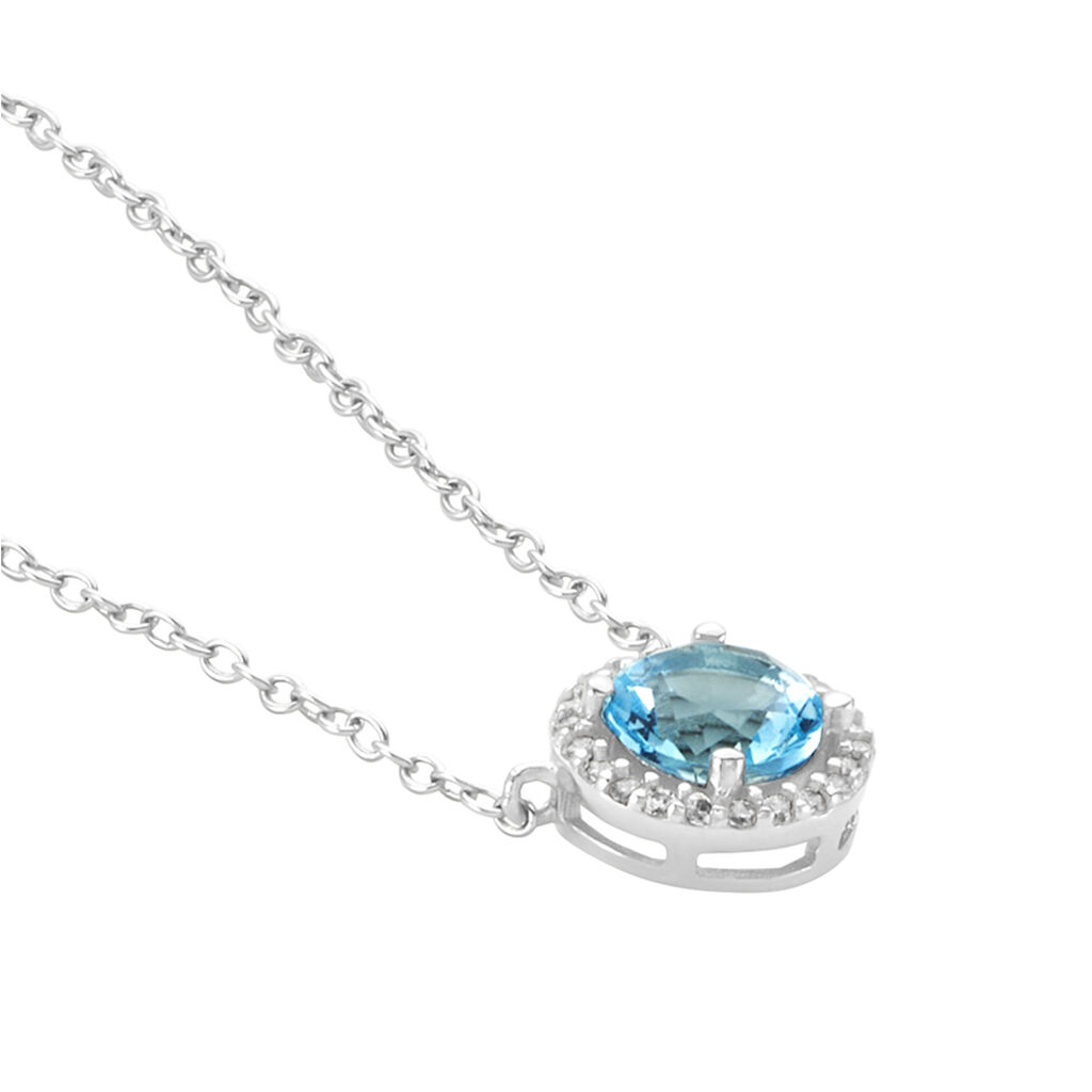 Collier Rio Copacabana Argent Blanc Oxyde De Zirconium