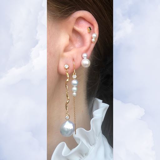 The Earring Shop Rayon Ørering, Guld