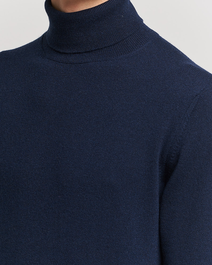 Piacenza Cashmere Cashmere Rollneck Sweater Navy