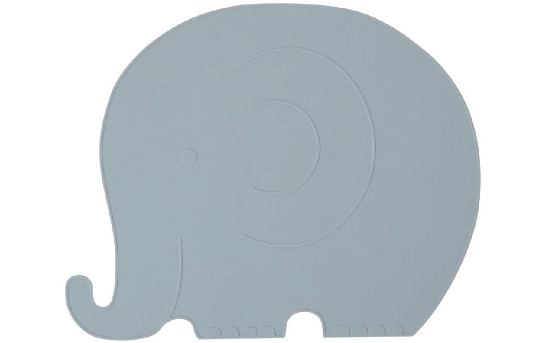 Kindertischset Henry Elephant 41 x 33 cm, BlaugrauTischset für Kinder