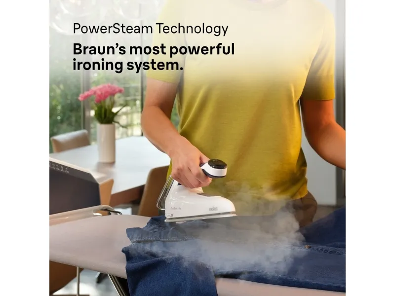 Braun CareStyle 7 Pro IS 7282 BL - Dampstrygejern med automatisk afbrydelse - såleplade: EloxalPlus FreeGlide 3D - 2700 W - blå