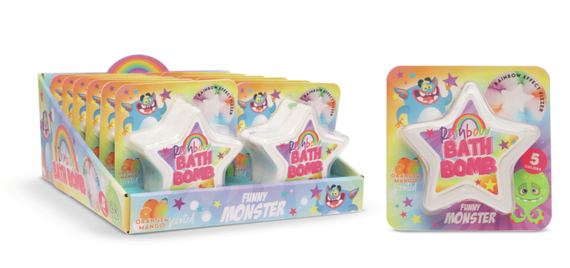 Treffina Funny Monster Rainbow Bathbomb 1 Stuk