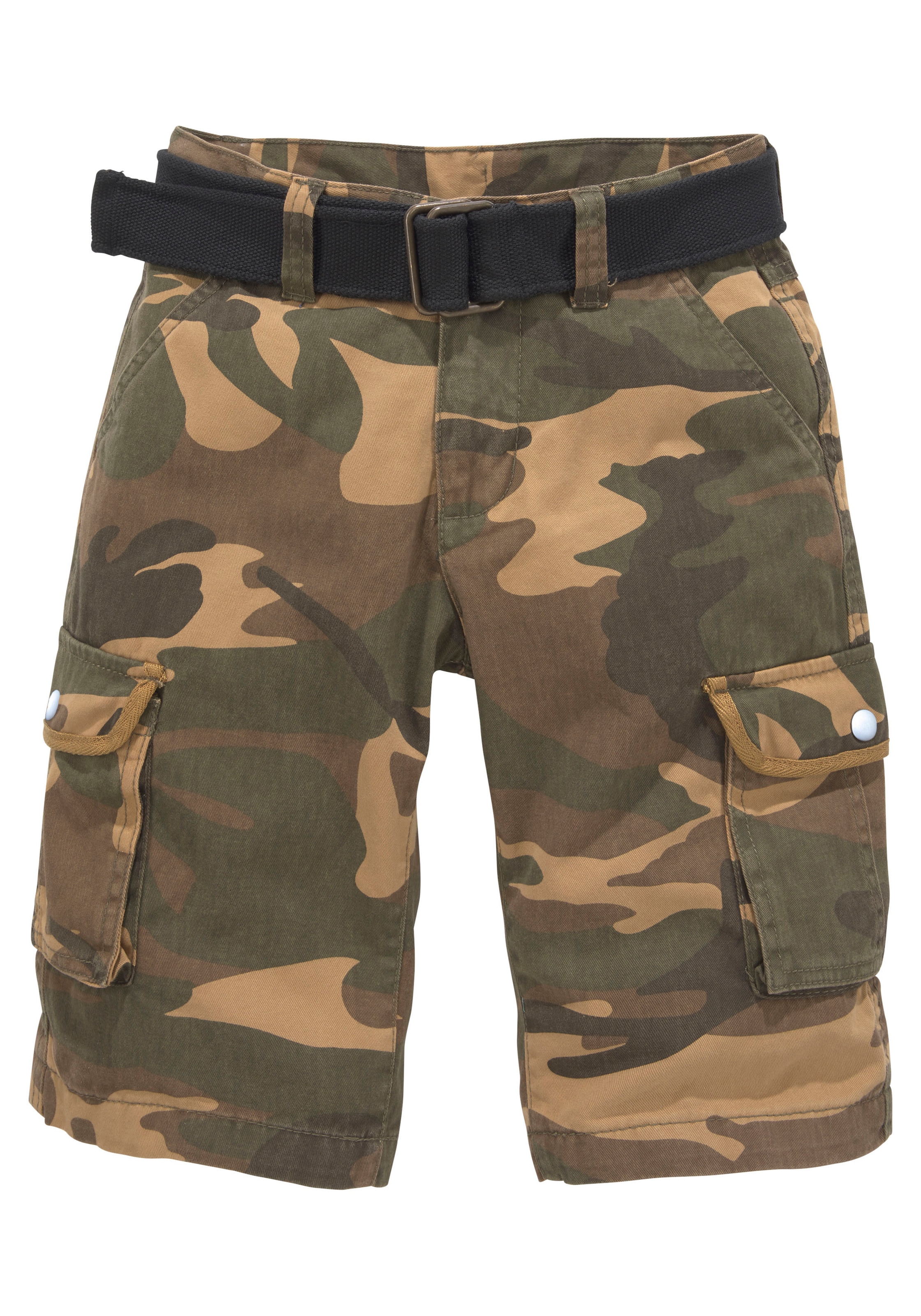 KIDSWORLD Shorts »2tlg. Bermudas mit Gürtel«  mit Textilgürtel