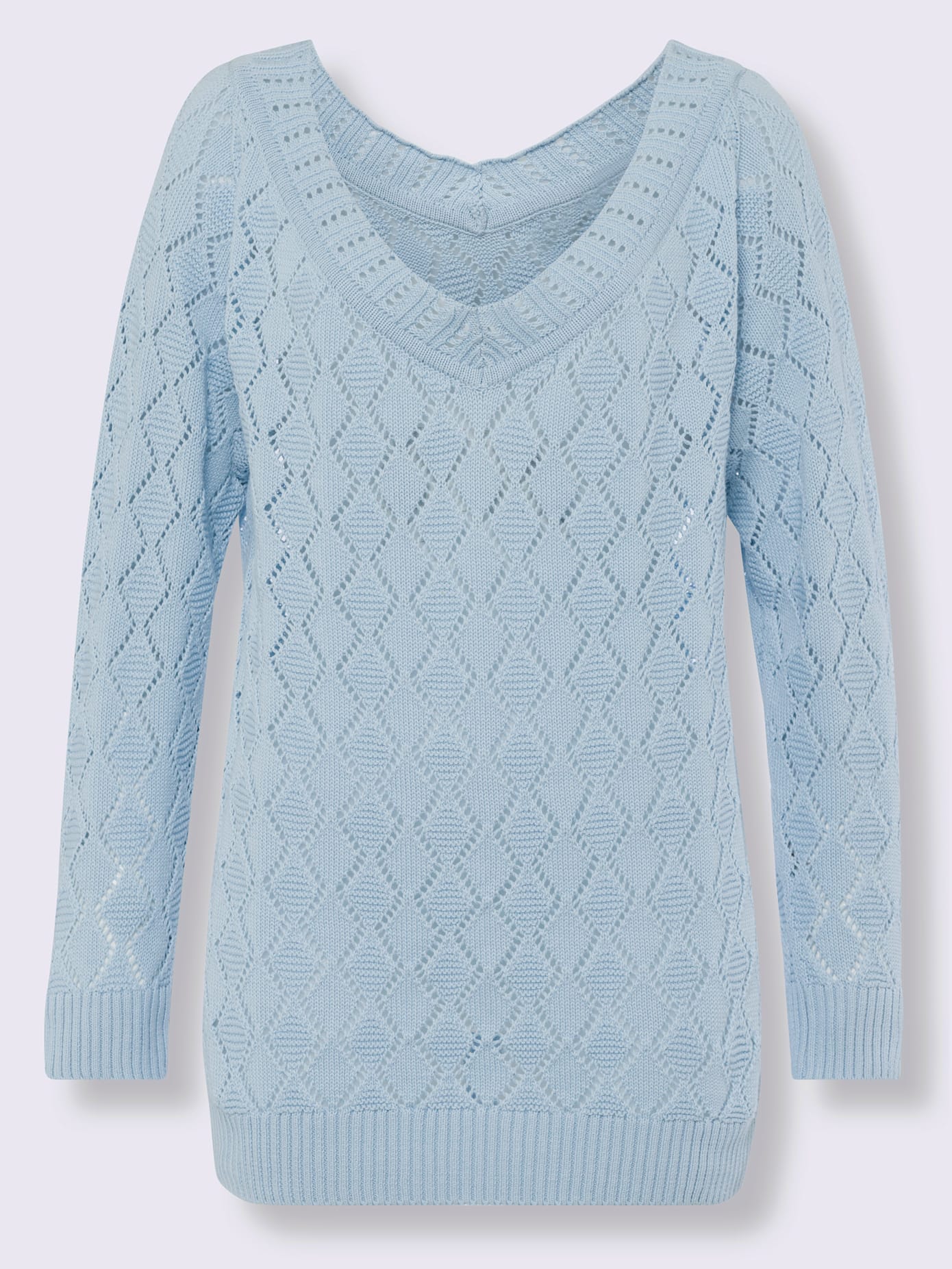 Pull motif ajouré léger