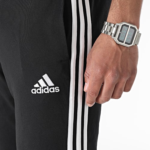 Pantalon Jogging A Bandes GK8995 Noir