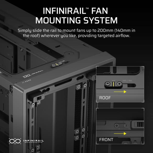 Corsair FRAME 4000D Mid-Tower PC-kabinet (sort)