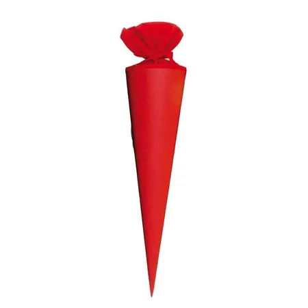 Goldbuch Bastelschultüte uni, rot, 70cm, rund