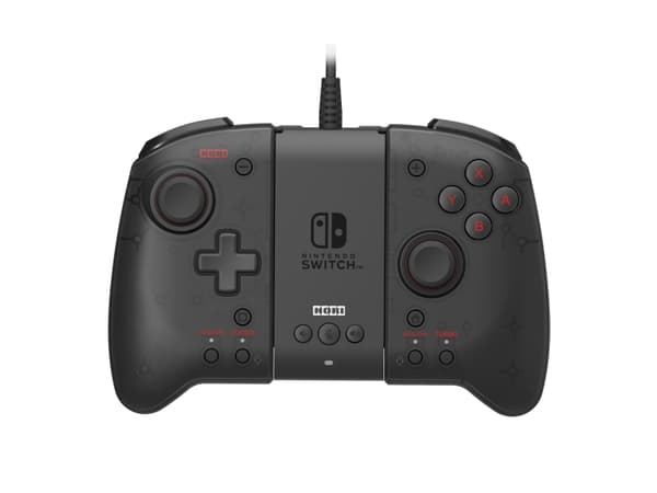 Hori Split Pad Pro, Gamepad, Nintendo Switch, D-pute, Hjem-knapp, Turboknapp, Ledning & Trådløs, USB, Sort