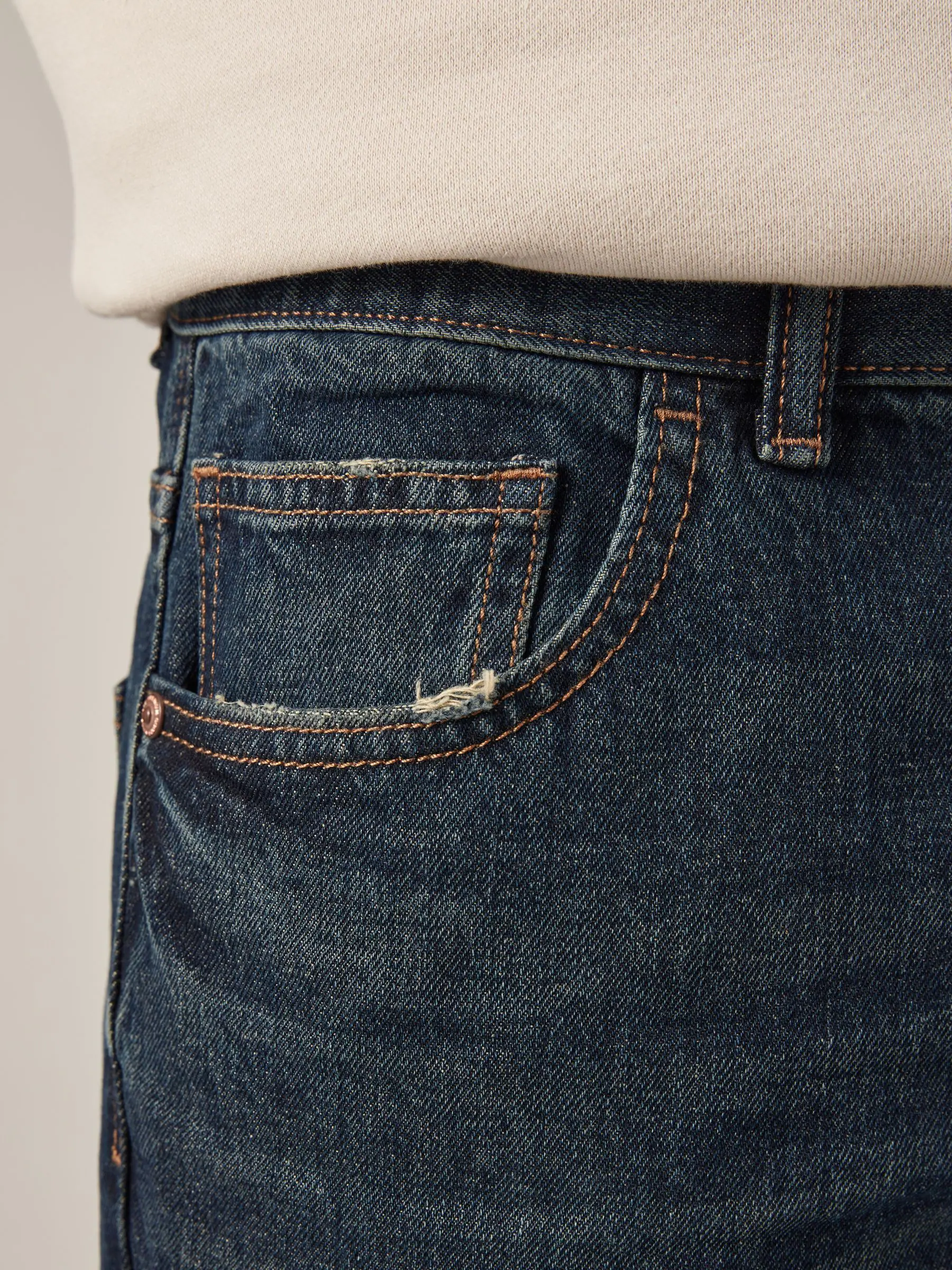 Blauwe tint - 100% katoenen authentic jeans