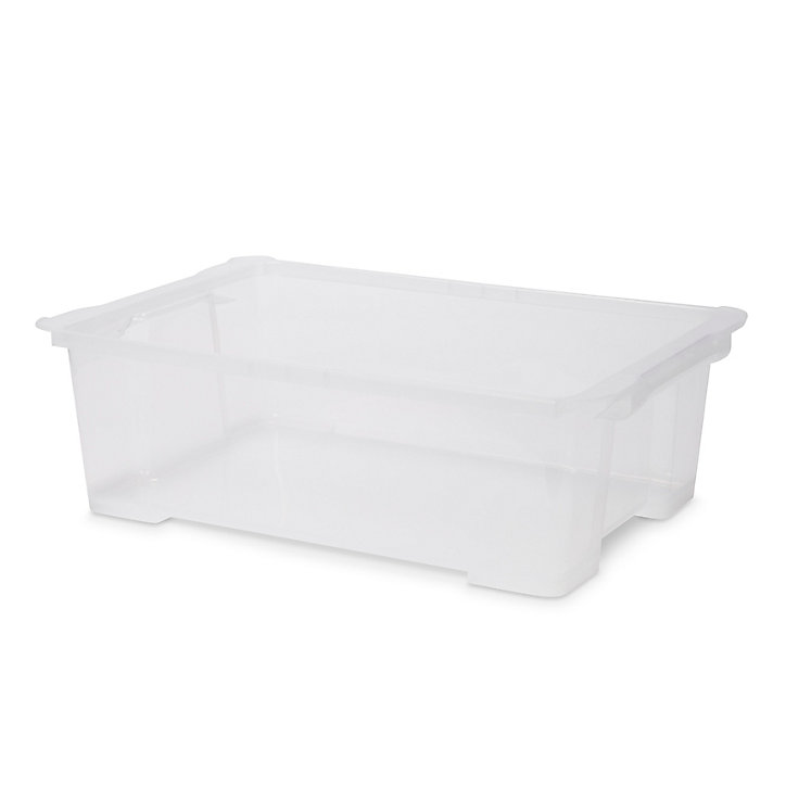 Boîte en plastique 29 L Kaze transparent