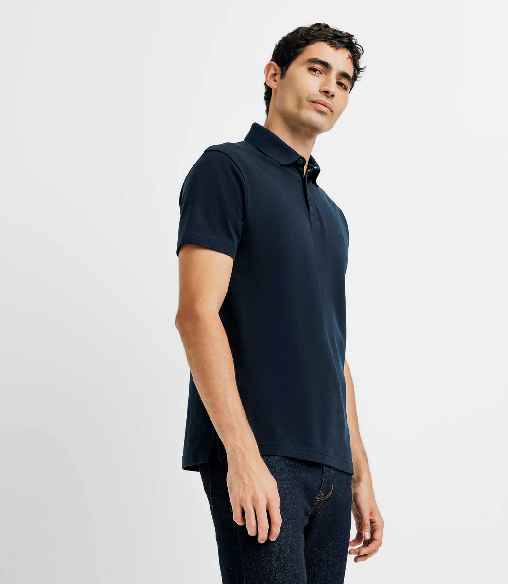 Polo avec broderie marine
