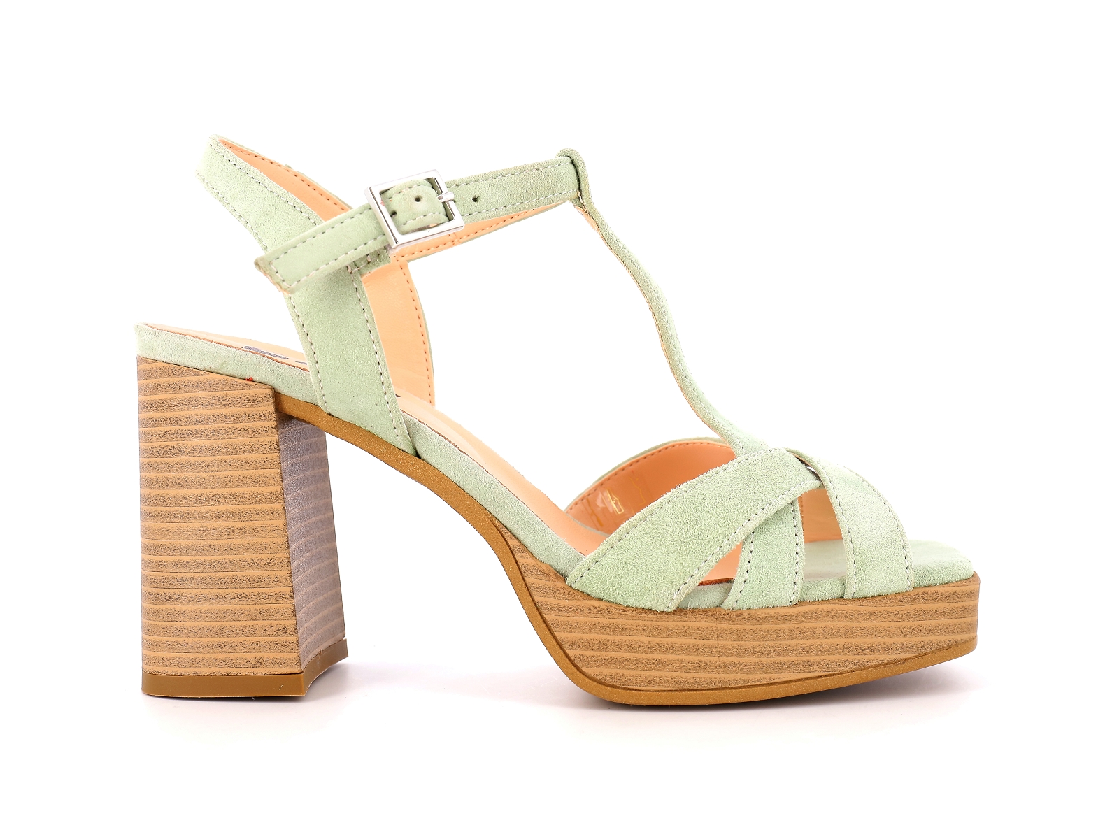 Elue par nous-A51292 Nubuck Vert Clair