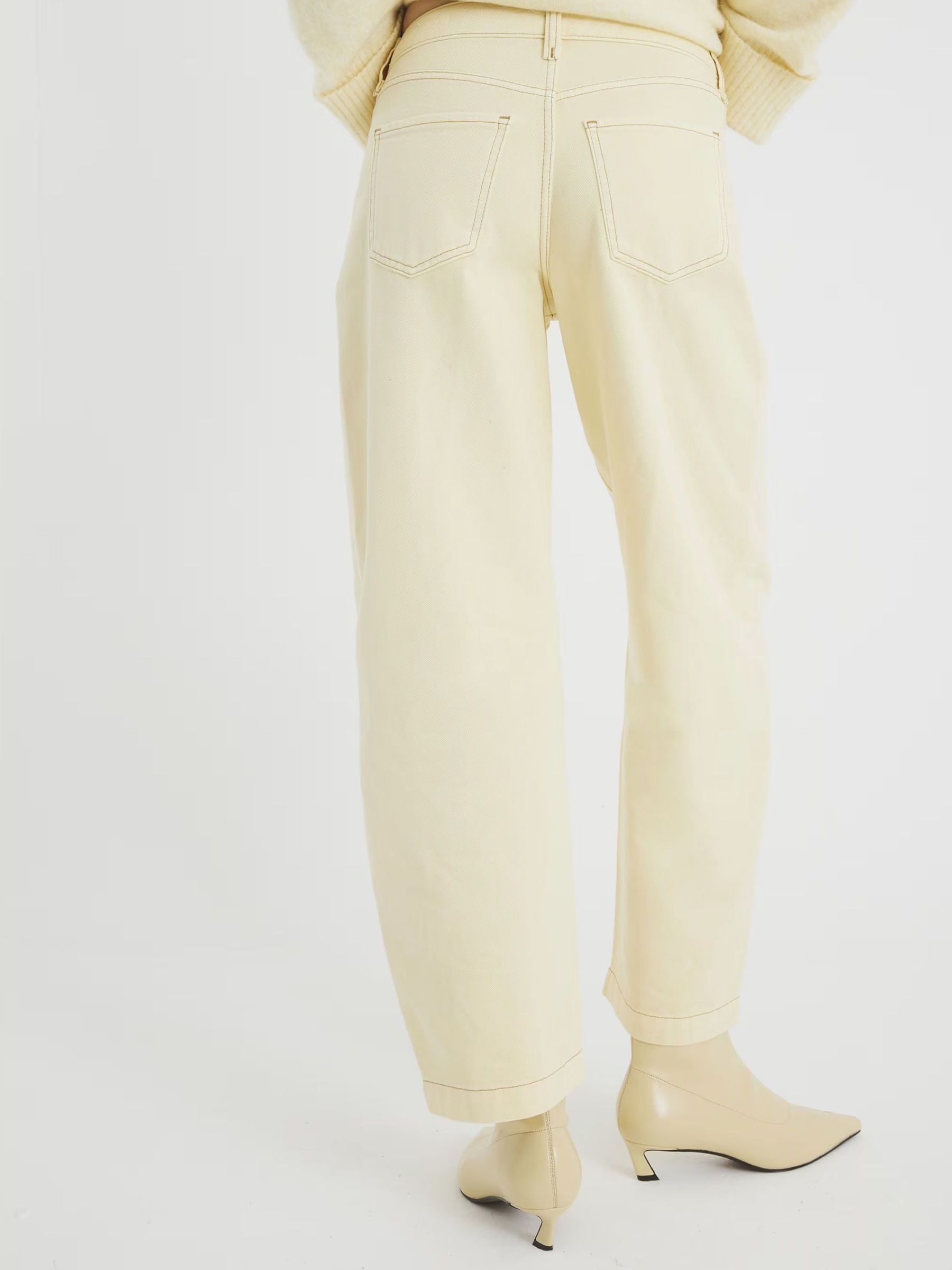 Roomgeel - River Island Seamed Barrel Jeans