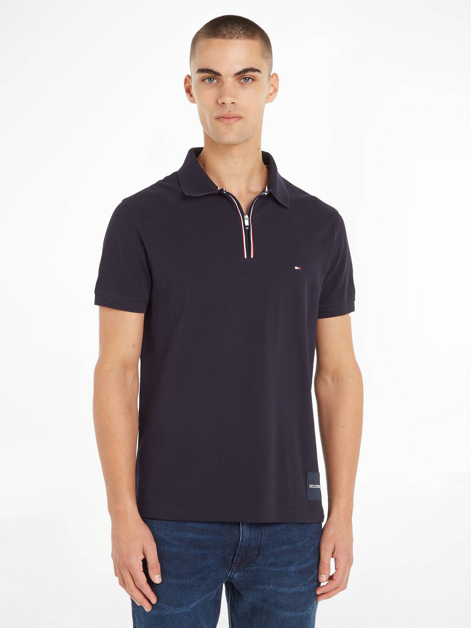 Tommy Hilfiger| Herren Poloshirt ZIP TIP SLIM POLO Slim Fit
