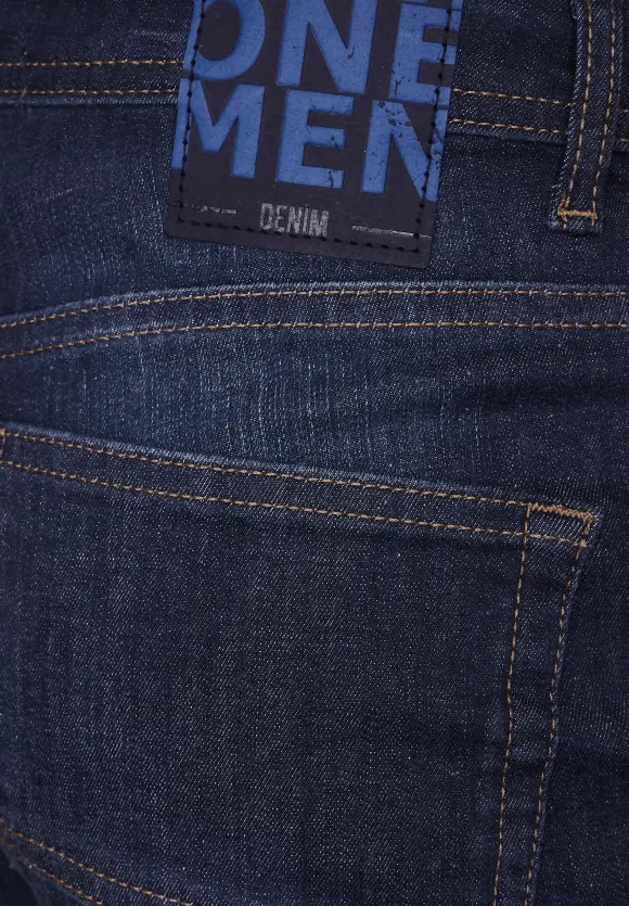 Slim Fit rinsed Jeans - dark blue rinsed wash