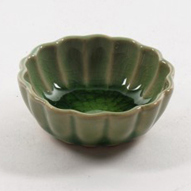 Schale 'Seerose', grün, Ø 7 cm, H 2 cm von fischer's lagerhaus