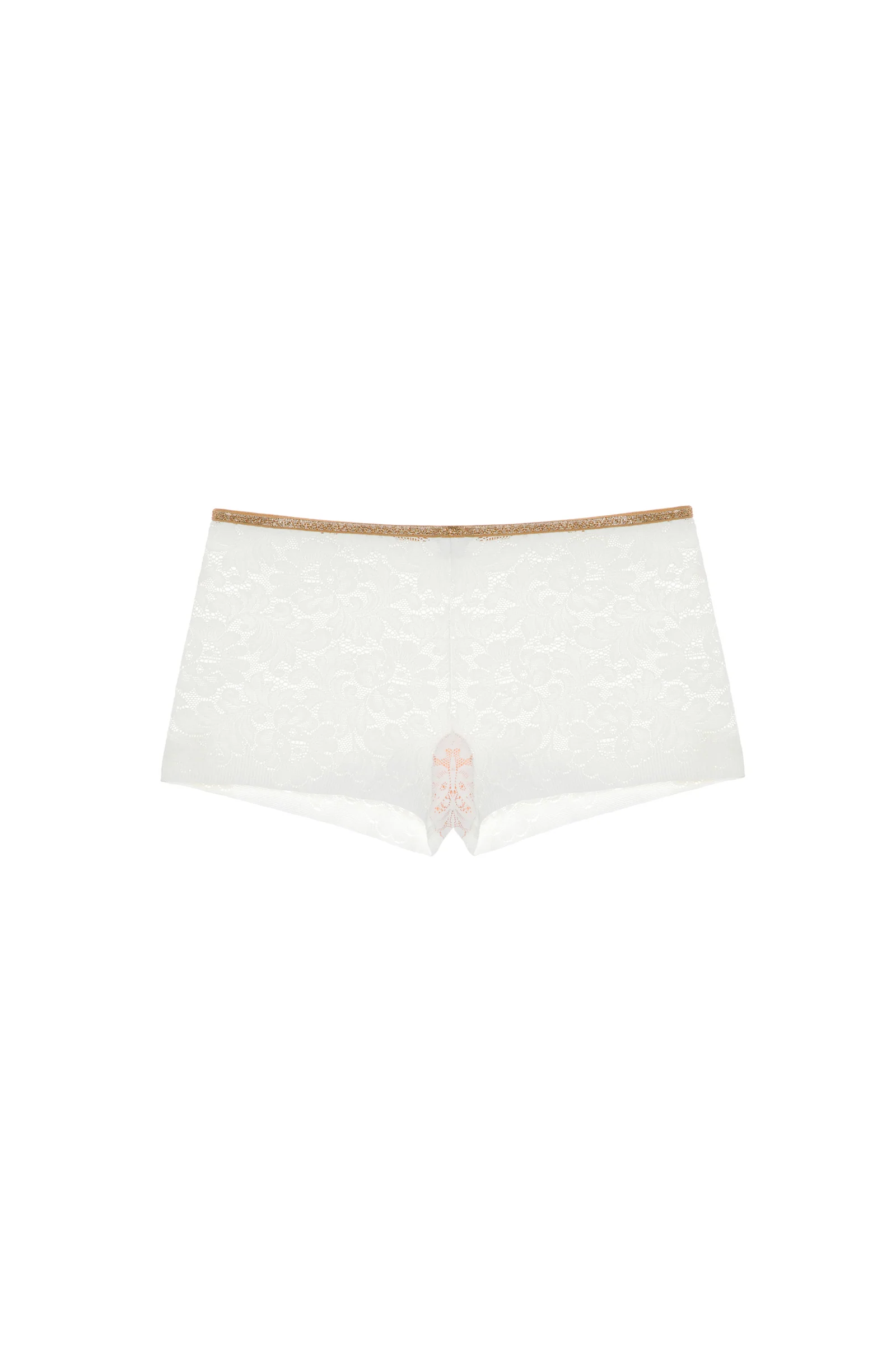 dylan Shorty écume en dentelle et lurex Ecume