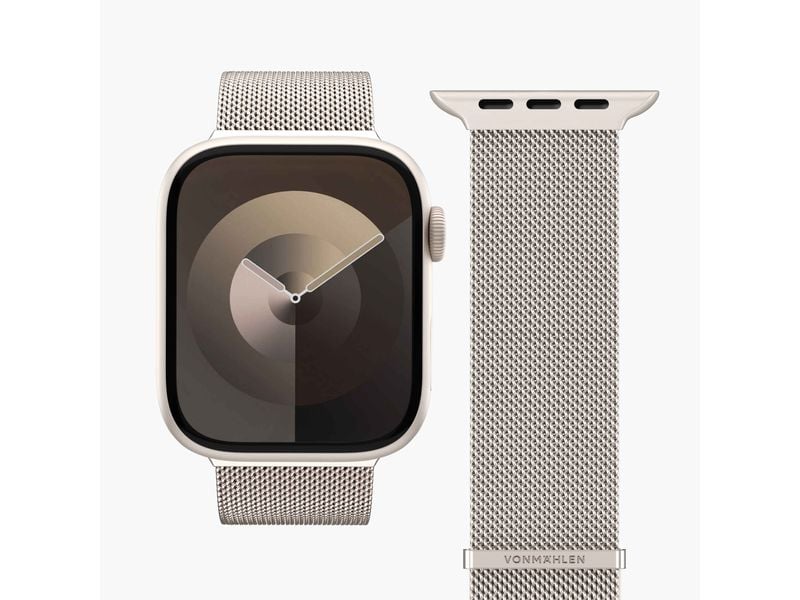 Vonmählen Armband Milanese Loop 2 Apple Watch 44/45/46/49 m Edelstahl-Armband für Apple Watch 44/45/46/49 mm