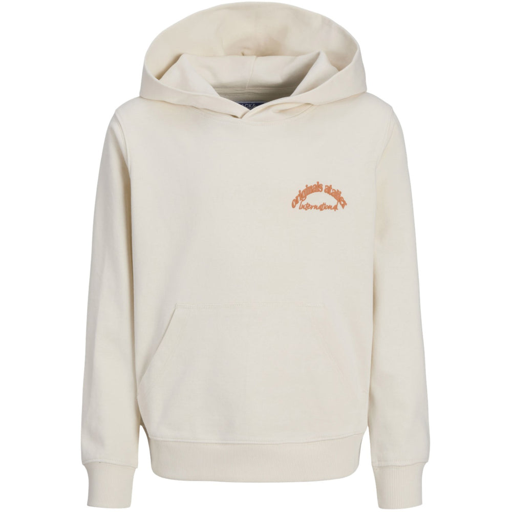 Køb Jack & Jones Junior Antique White Aros Type Sweat Hættetrøje Back