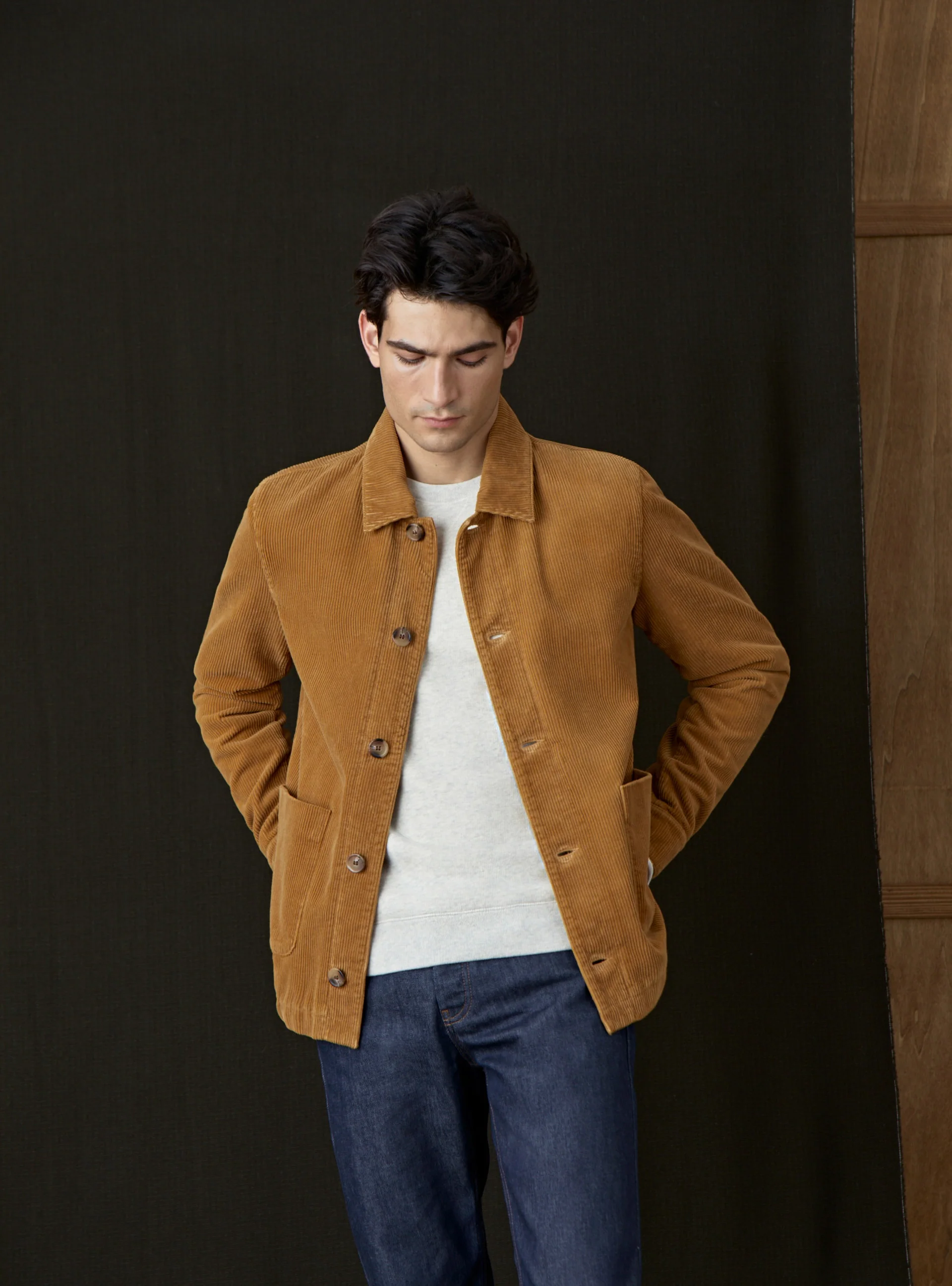 Blouson en velours River Earth
