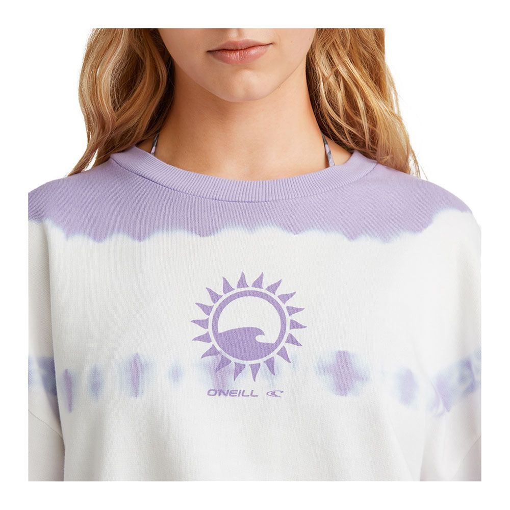 O'Neill WOMEN OF THE WAVE CREW - Sweat Femme purple tie dye