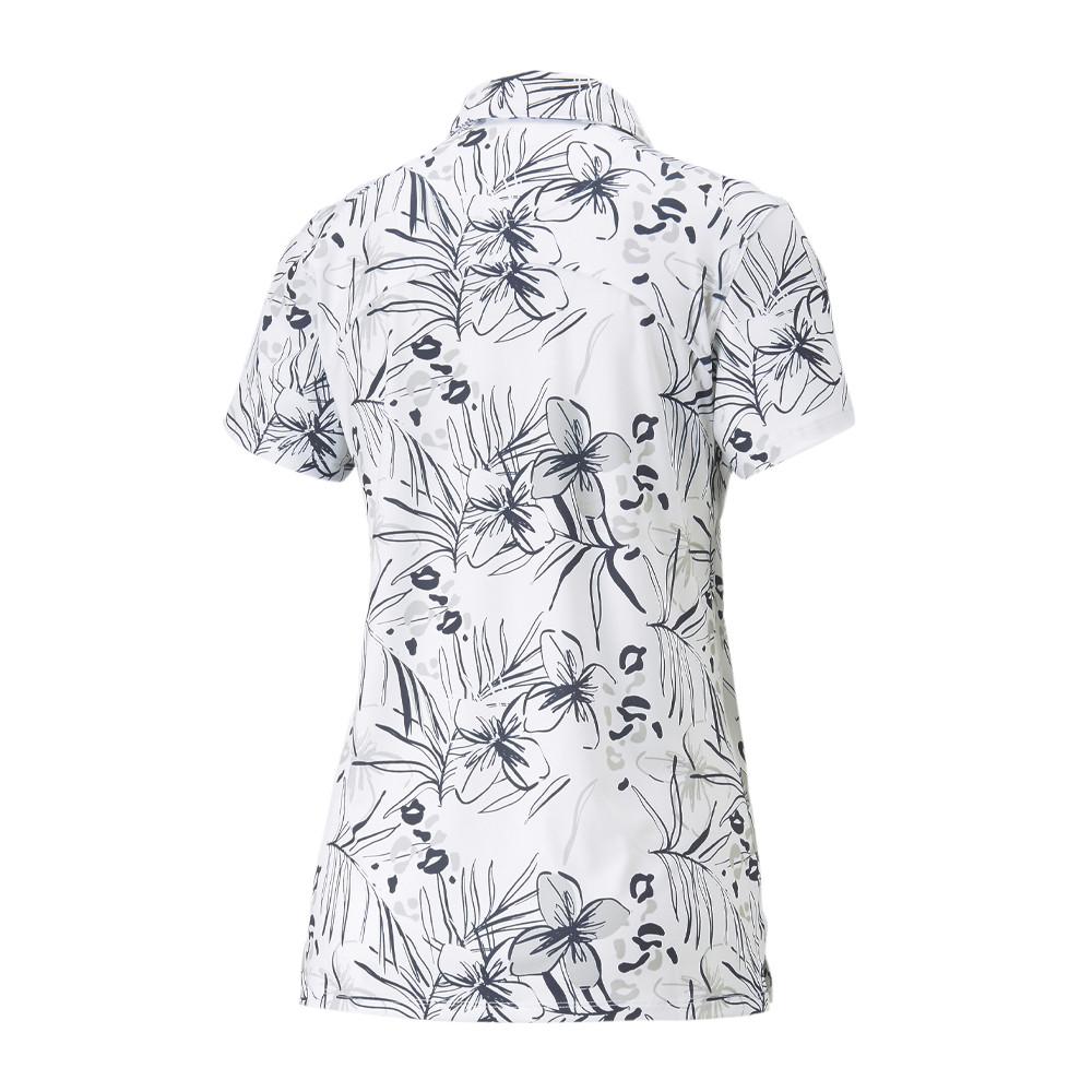 Puma Polo Blanc/Gris Femme Puma Artwork