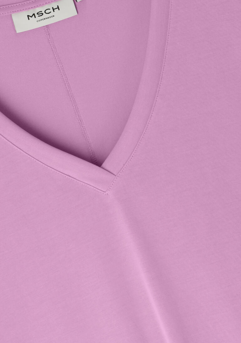 MSCH COPENHAGEN paarse msch copenhagen t-shirt mschfenya modal v neck tee
