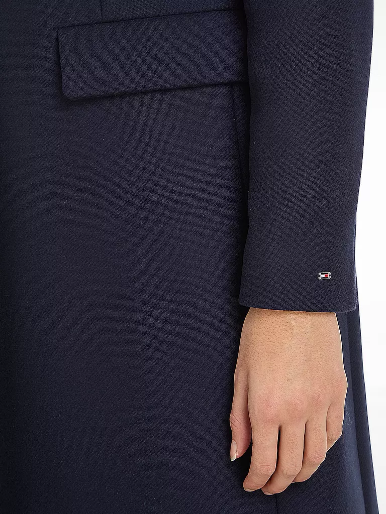 TOMMY HILFIGER Wollmantel dunkelblau