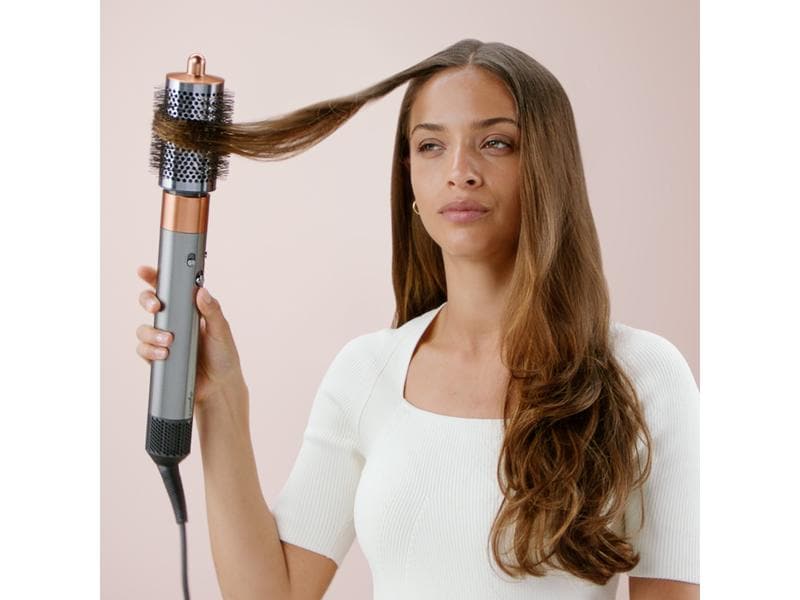 Dyson Lockenstyler Airwrap Complete Long Diffuse Nickel/Kup Haarstyler